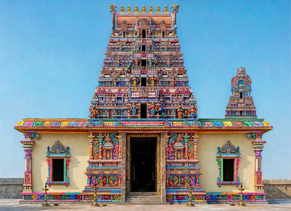 Temple complex rendering